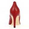 Escarpin Cuir Rouge Grande Taille pour Femme - Shoesissime - Magasin Grande Pointure