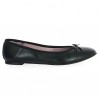 Ballerines Grandes Pointures, Ballerine Grande Taille Noemie Noir Mat du 42 au 45 - Shoesissime