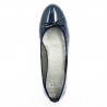 Ballerines Grandes Pointures, Ballerines Grande Taille, Noemie Vernis Bleu, du 41 au 45 - Shoesissim