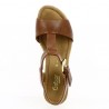 Gabor Camel Platform Sandal - Large Size 42, Size 43, Size 44 - Shoesissime Paris