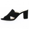 Mule with heels in large size for women 42, 43, 44, 45 SOKA Black by Shoesissime