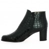 Women's Big Size Croco Boots Black - Shoesissime Magasin et Eshop