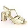 Beverly - Chic golden sandal large size - Women's large size heels - Shoesissime