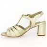 Beverly - Chic golden sandal large size - Women's large size heels - Shoesissime