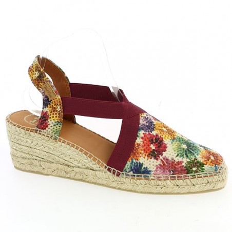 Espadrille multicolore grande taille Toni Pons, vue profil