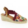 Espadrille multicolore grande taille Toni Pons, vue profil