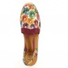 Espadrille grande pointure femme Shoesissime fleurs, vue dessus