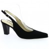 black open toe pump 42, 43, 44, 45, profile view