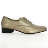 metallic bronze derbies large size, side view