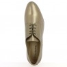 women's bronze metallic derby 42, 43, 44, 45, top view