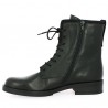 Black lace-up boots large size woman Gabor, interior view