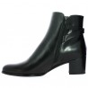 Black boots small heel comfort removable sole 42, 43, 44, 45 woman, interior view