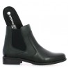 Black boots remonte D0F70-01 big size shoesissime, sole view